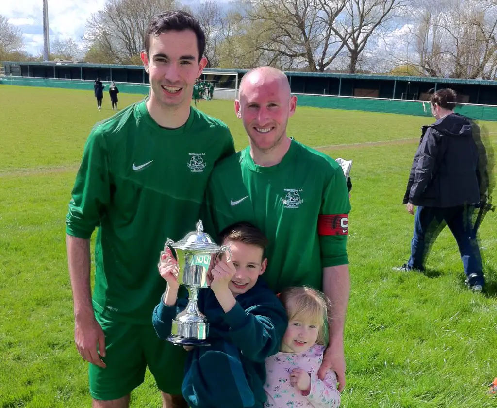 Ben Poynter and Lee Kilmartin with the County Cup. Photo: Darrell Freeland.