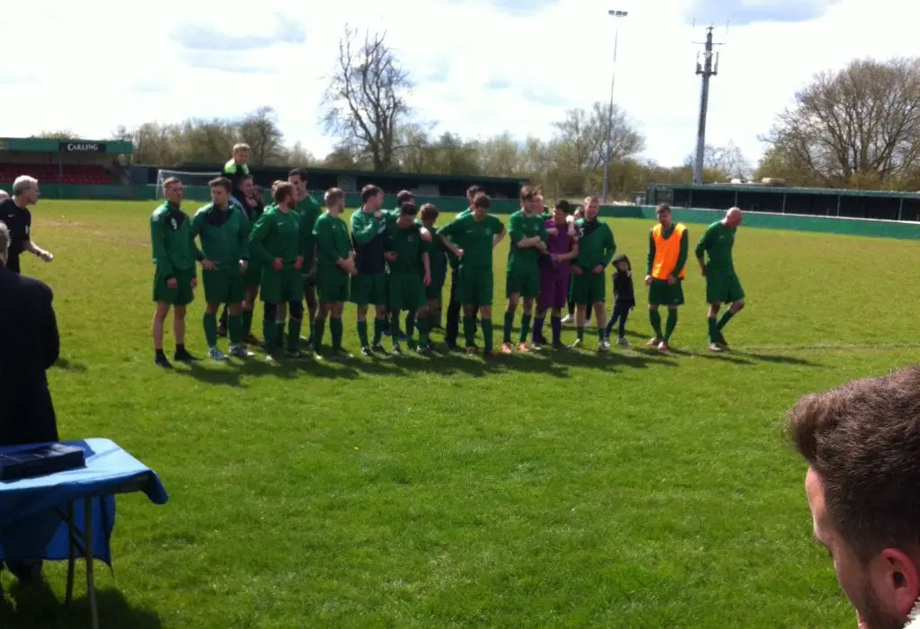 Whitegrove lift the County Cup. Photo: Darrell Freeland.