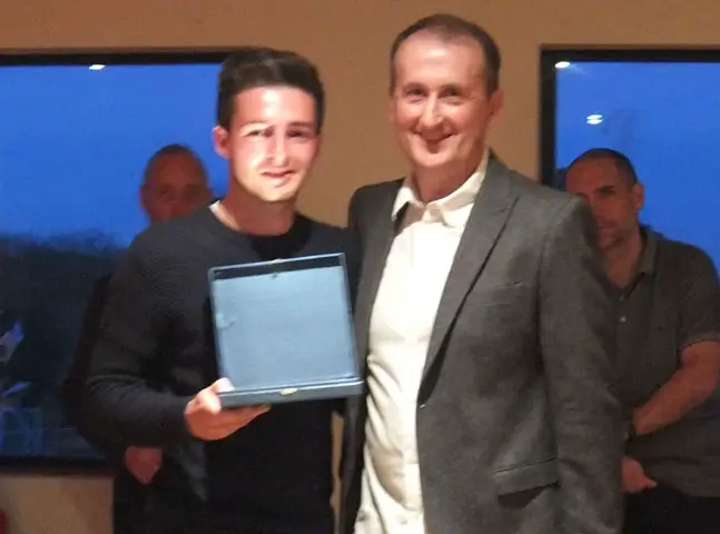 Binfield FC supporters player of the year Alex Luis. Photo: Colin Byers.