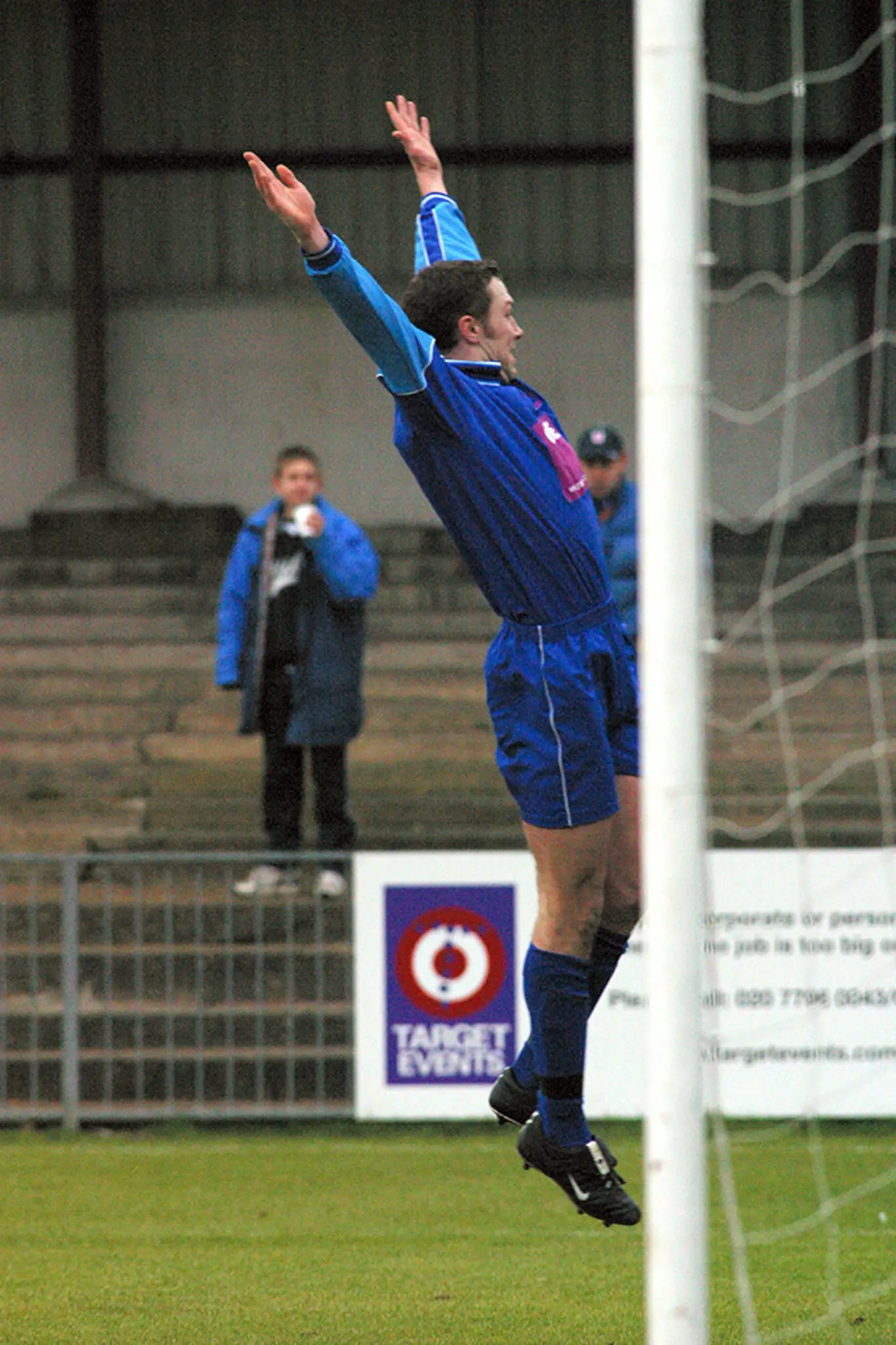 Jon Palmer celebrates scoring for Bracknell Town against Carshalton Athletic - circa 2002. Photo: Richard Claypole.