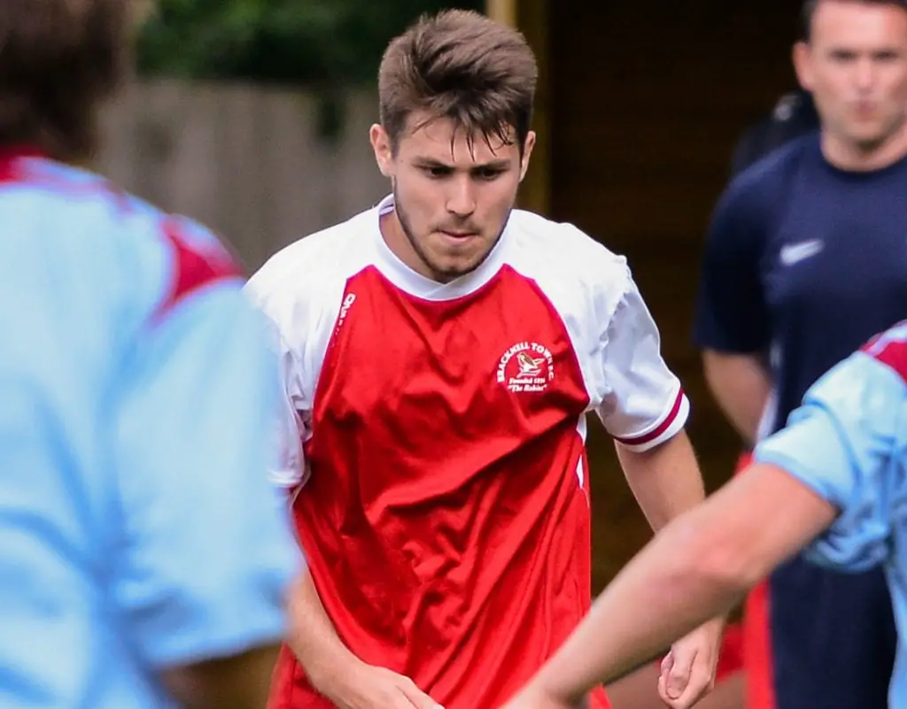 Jordan Rowland during his spell at Bracknell Town. Photo: Connor Sharod-Southam.
