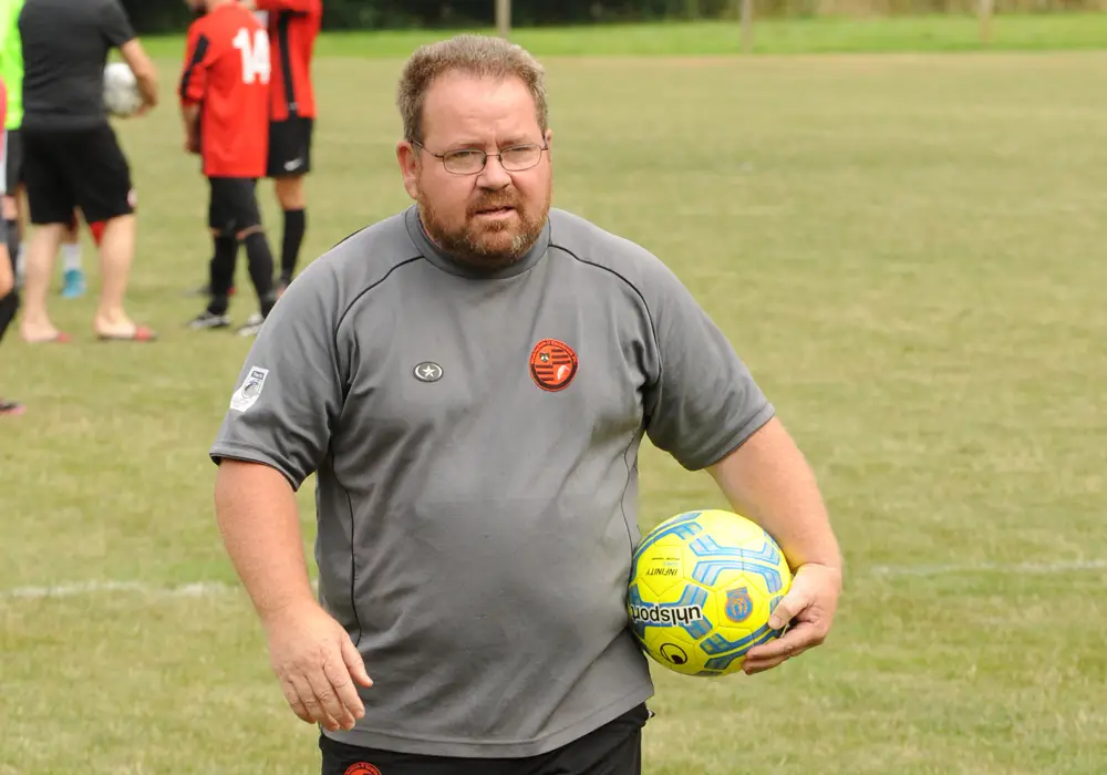 Wokingham & Emmbrook FC manager Clive McNelly. Photo: Mark Pugh.