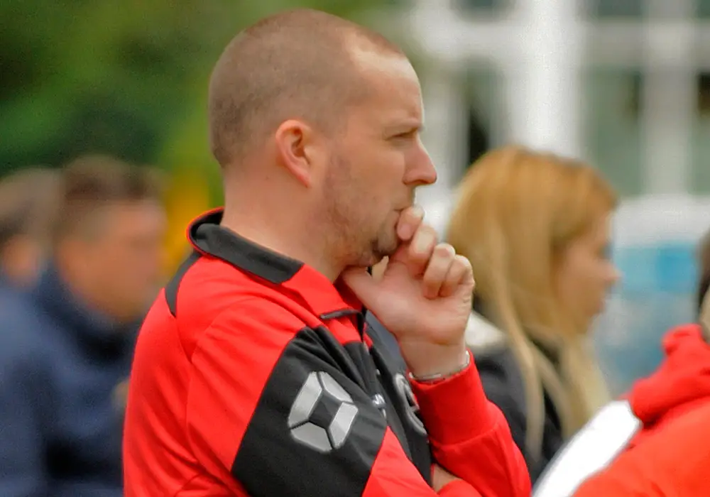 AFC Aldermaston manager Kieran Jennings. Photo: Mark Pugh.