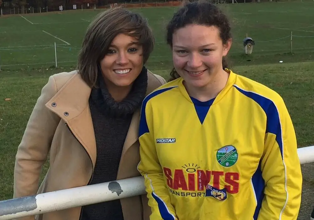 Fran Kirby (left) and Amy Woollard.