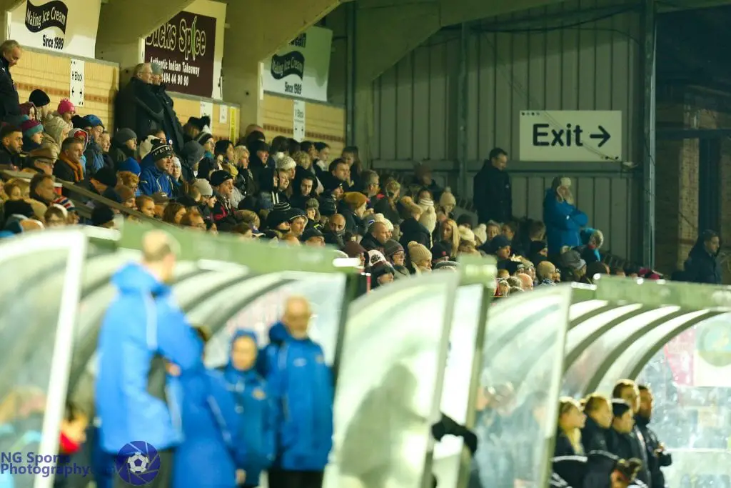 The crowd for Reading FC Women vs Doncaster Belles. Photo: Neil Graham.
