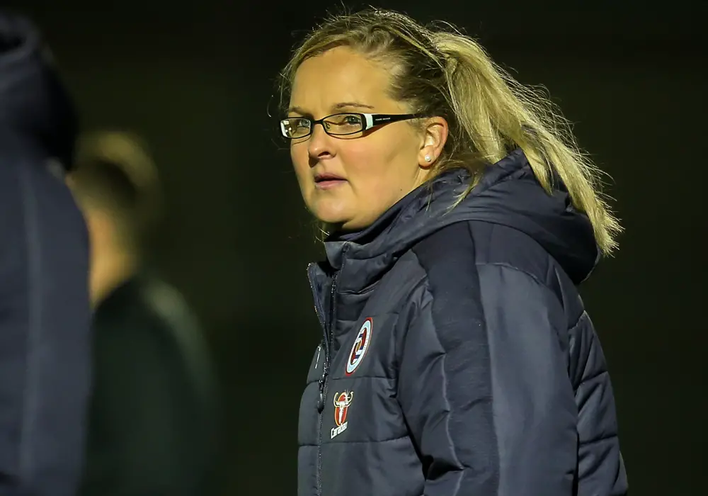 Reading FC Women manager Kelly Chambers. Photo: Neil Graham.