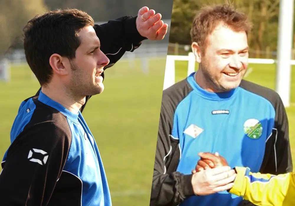 Former Ascot United managers Jeff Lamb and Paul McGrotty. Photo's: getreading.co.uk