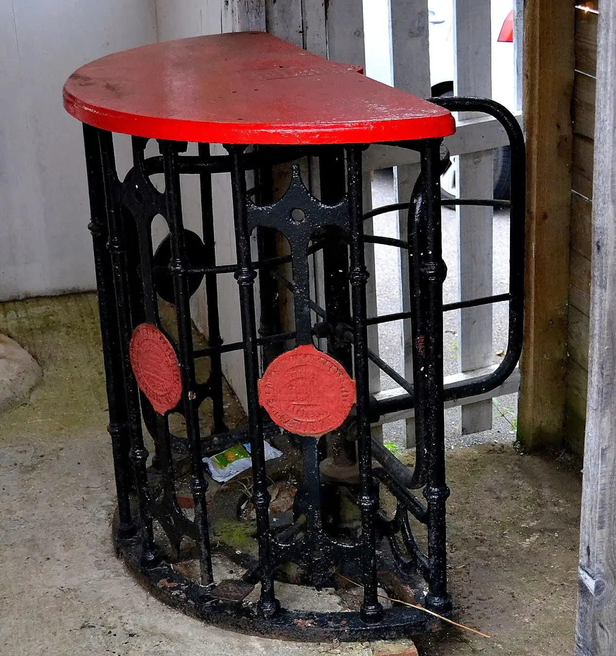 One of the three turnstiles that were installed at Larges Lane. Photo: Hopping Around Hampshire blog.