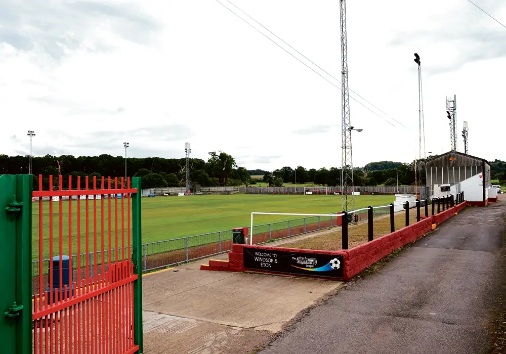 Windsor FC's Stag Meadow. Photo: Maidenhead Advertiser.
