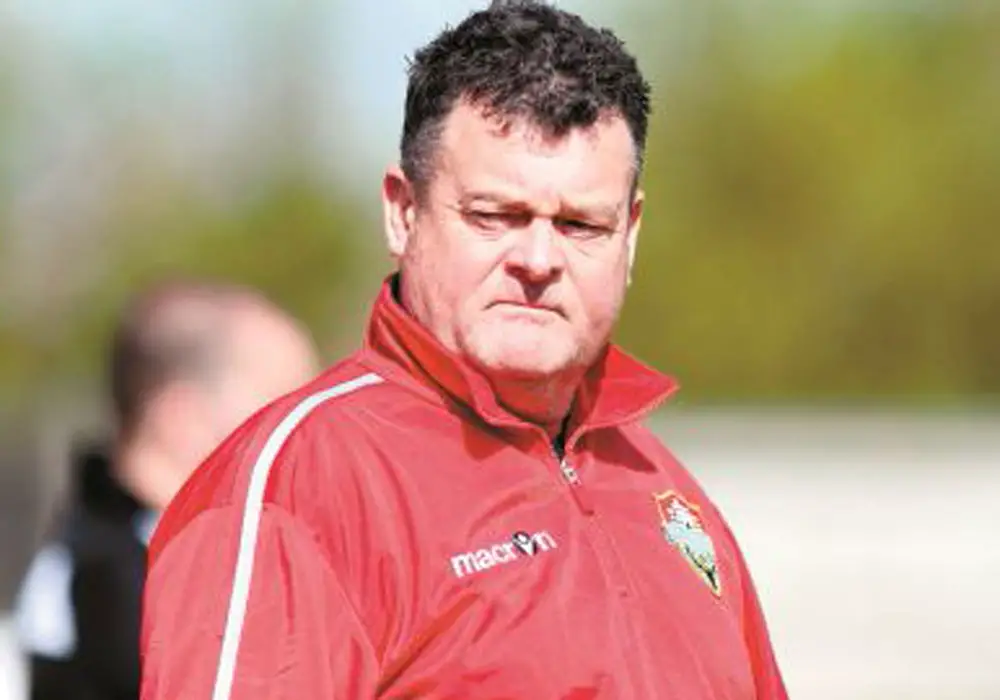 Windsor manager Mick Woodham. Image used with permission of Maidenhead Advertiser.