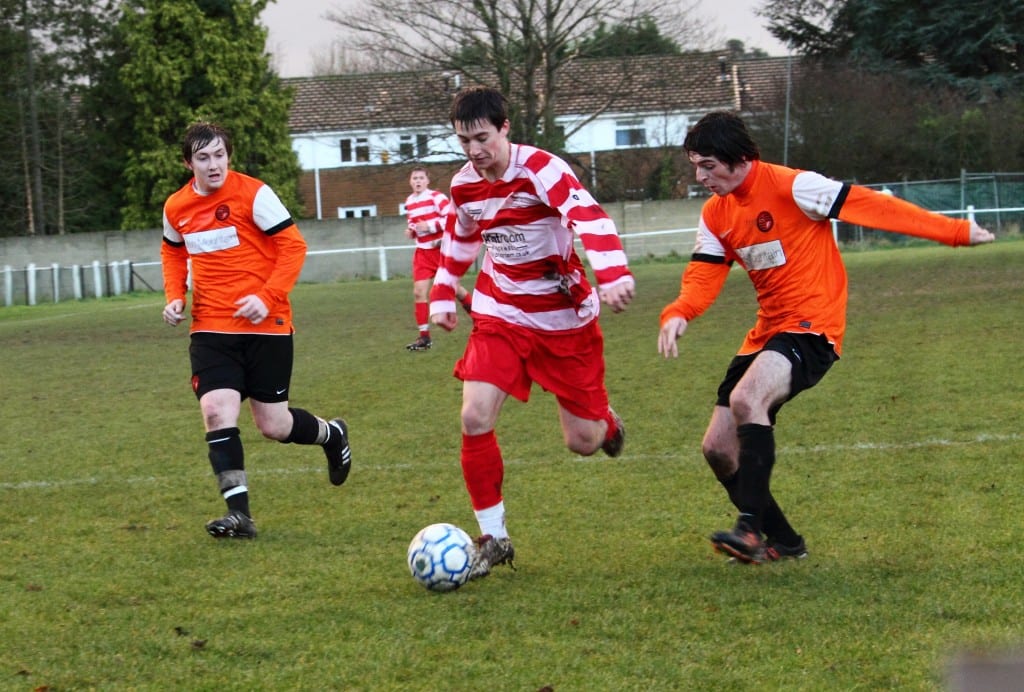 Sam Whiting (Wokingham - orange) and Ben Knight (Bracknell - red) in 2010. Photo: getreading.co.uk