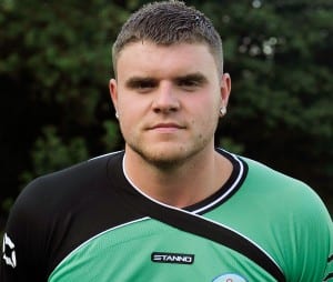 Ascot United goalkeeper Chris Grace.
