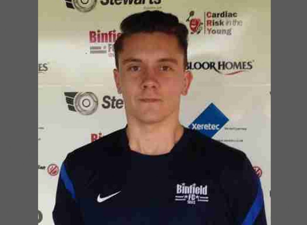 Binfield Reserves manager Ellis Woods. Photo: Colin Byers.