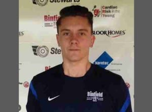 Binfield Reserves manager Ellis Woods. Photo: Colin Byers.