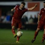 Bracknell Town striker Adam Cornell. Photo: Richard Claypole.