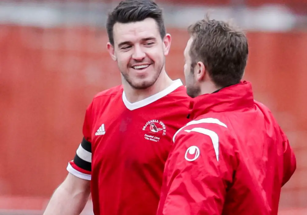 Bracknell Town FC captain Carl Davies. Photo: Neil Graham.