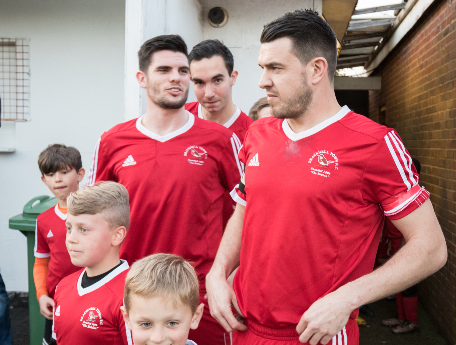 Bracknell Town in the tunnel. Photo: Neil Graham.