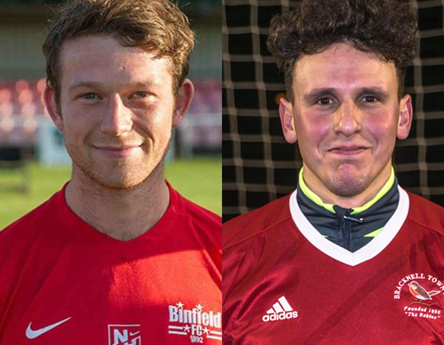 Danny Horscroft (left) and James Suarez (right). Photos: Colin Byers & Bracknell Town FC.