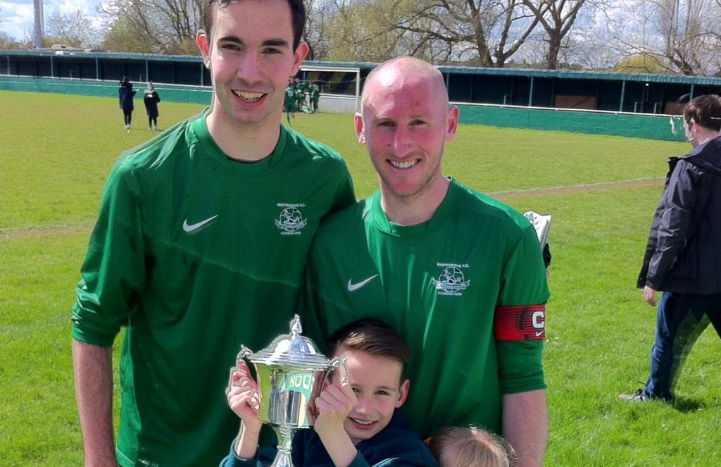Ben Poynter and Lee Kilmartin with the County Cup. Photo: Darrell Freeland.