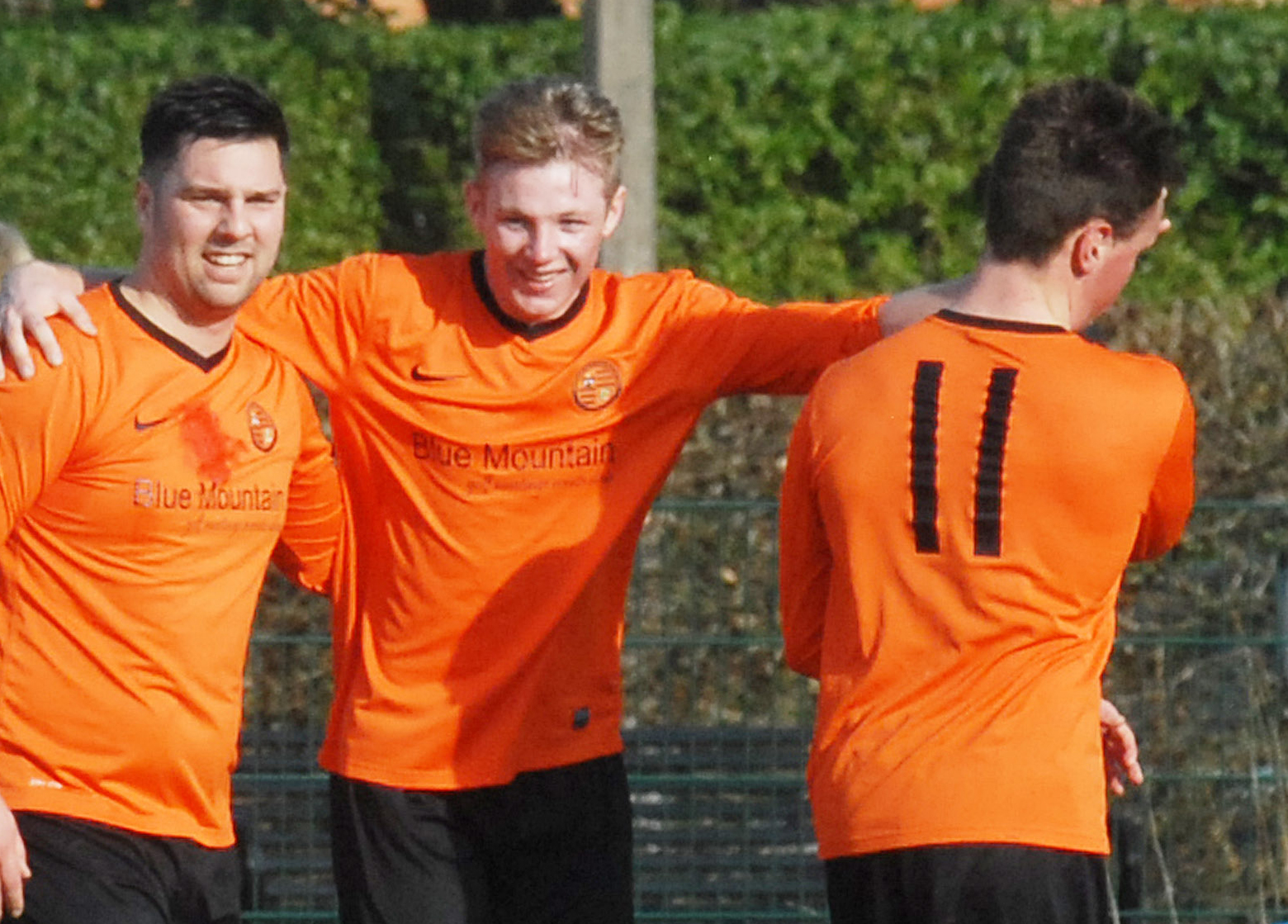 Wokingham & Emmbrook's Jake Butler (centre). Photo: getreading.co.uk