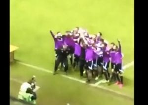 Henley Town celebrate winning the Reading Senior Cup.