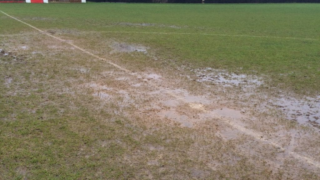 Flooded Larges Lane. A very common site at Bracknell Town. Photo: Chris Day.