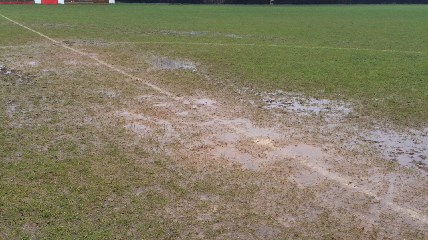 Flooded Larges Lane. A very common site at Bracknell Town. Photo: Chris Day.