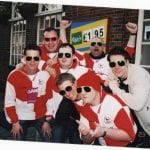 Bracknell Town fans TC and Duds on an away day to Worthing in the 2000s. Photo: Matt Edwards.