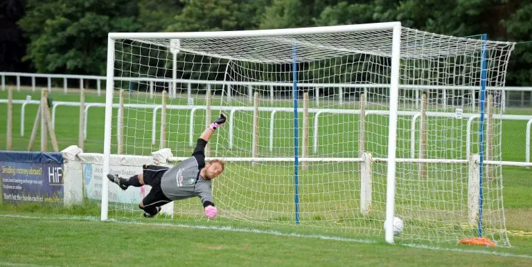 Ascot United goalkeeper Carl Dennison. Photo: Mark Pugh.