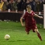 George Lock in full flow for Bracknell Town. Photo: Neil Graham.
