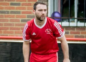 Jamie McClurg playing for Bracknell Town. Photo: Neil Graham.