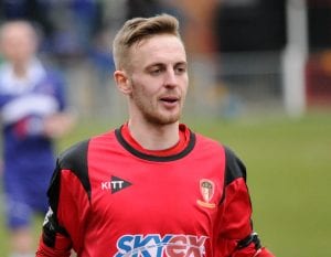 Luke Williams playing for Hayes & Yeading United. Photo: GetWestLondon.co.uk