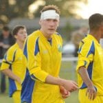 Ascot United's James Brazier. Photo: Mark Pugh.