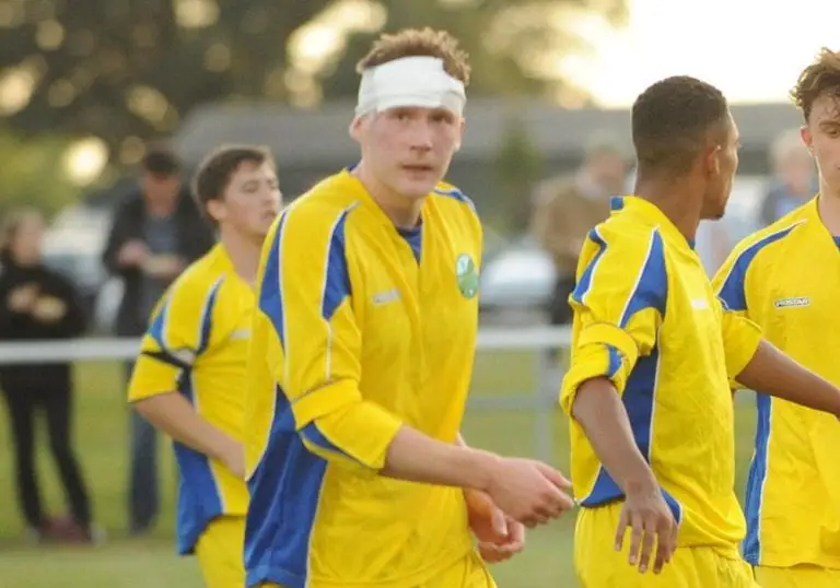 Ascot United's James Brazier. Photo: Mark Pugh.