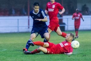 Bracknell Town's Khalid Senussi. Photo: Neil Graham.