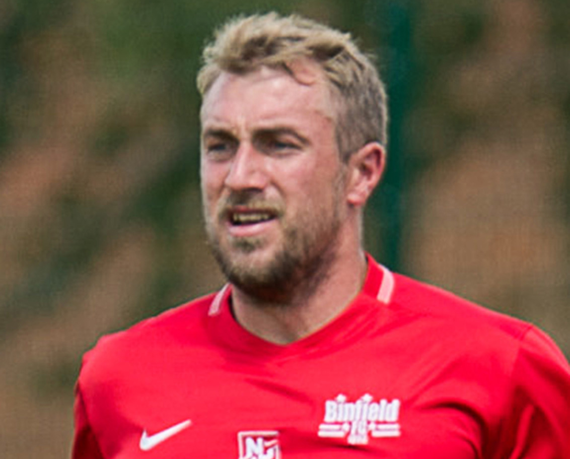 Luke Scope of Binfield FC. Photo: Colin Byers.