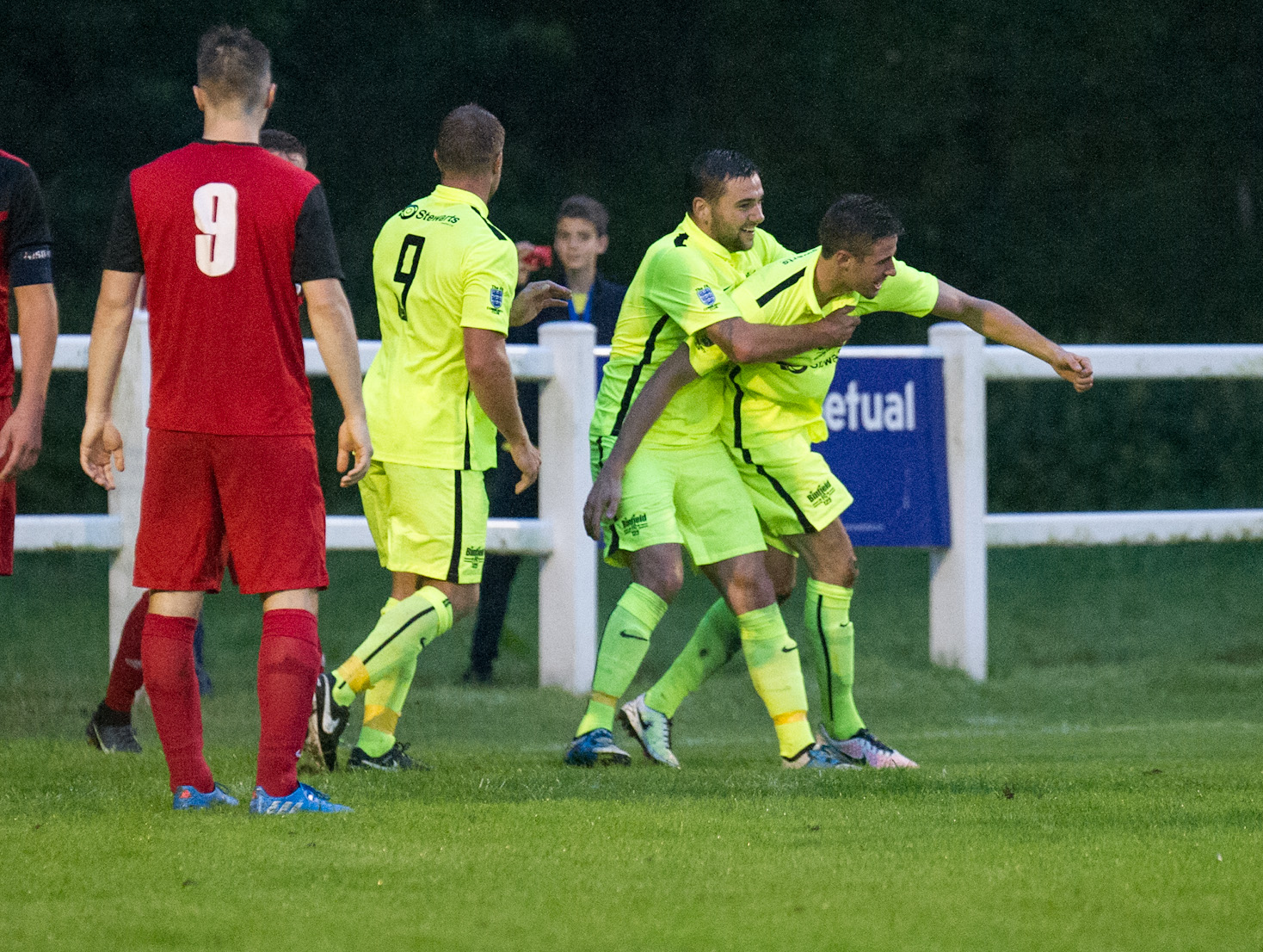 Michael Walton is mobbed. Photo: Colin Byers.