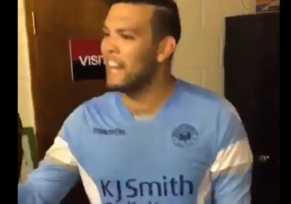 Woodley United FC's Josh Drew. Photo: @woodleyunitedfc