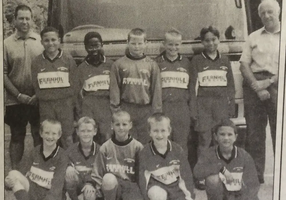 FC Fernhill youngsters in summer 2000. Photo: Wokingham Times.