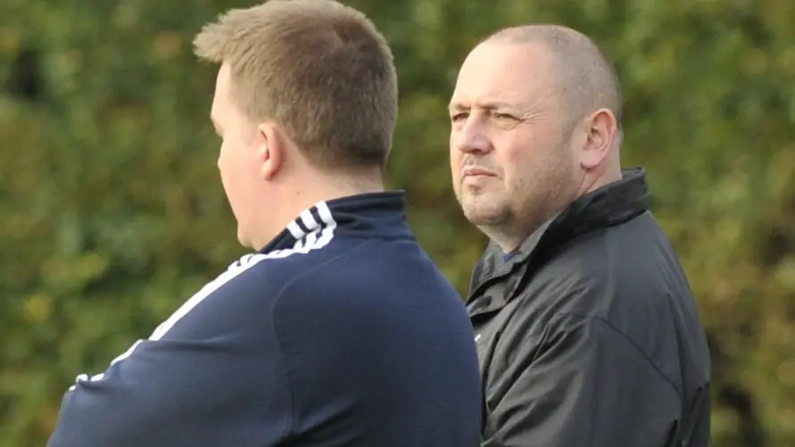 Finchampstead FC Jon Laugharne and Darren Purbrick. Photo: Mark Pugh.