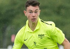 Binfield FC striker Luke Hayden. Photo: Colin Byers.