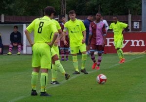 Binfield FC development team in Suburban League action. Photo: James Green.