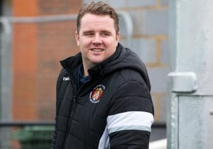 Slough Town FC manager Neil Baker at Larges Lane. Photo: Richard Claypole.