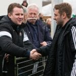 Neil Baker and Bracknell Town assistant manager Steve Nebbett. Photo: Richard Claypole.