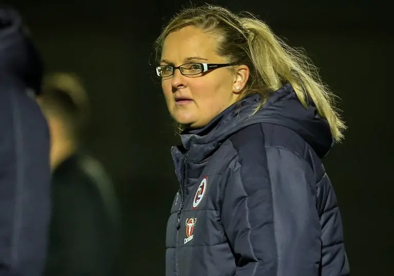 Reading FC Women manager Kelly Chambers. Photo: Neil Graham.