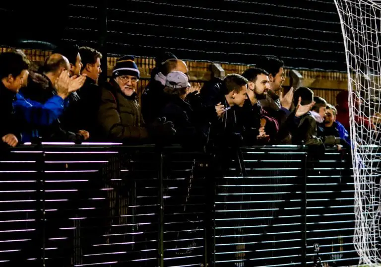The crowd at Larges Lane Bracknell Town FC. Photo: Neil Graham.