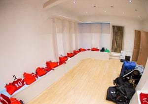 Inside the Larges Lane changing rooms. Photo: Richard Claypole.