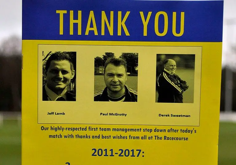 Ascot United matchday programme tribute. Photo: Mark Pugh.