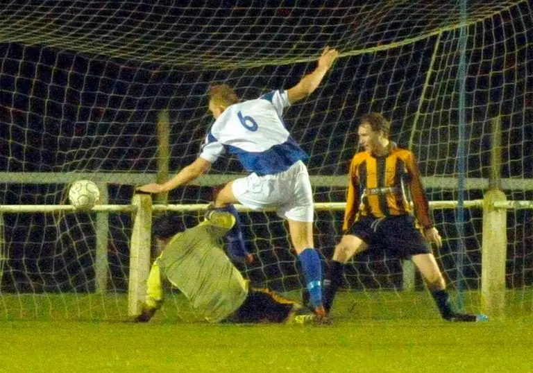 Ascot United goal against Rotherfield Park FC. Photo: Mark Pugh.