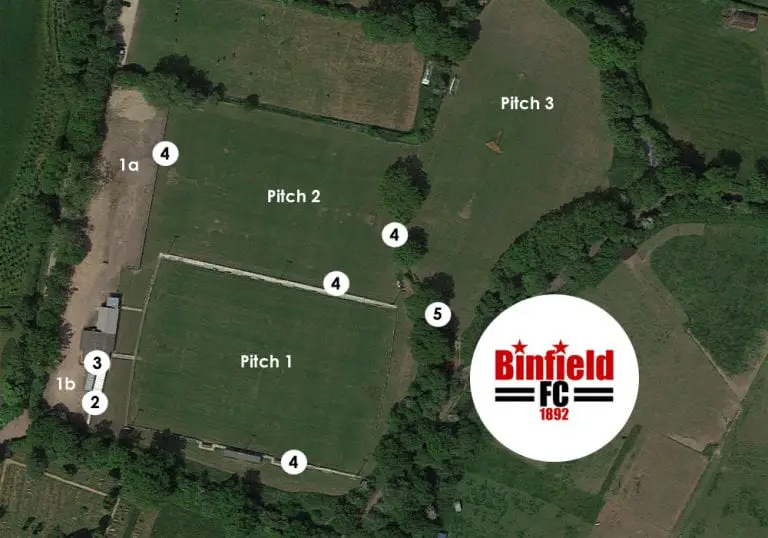 Binfield FC's masterplan. Photo: Google Streetview.